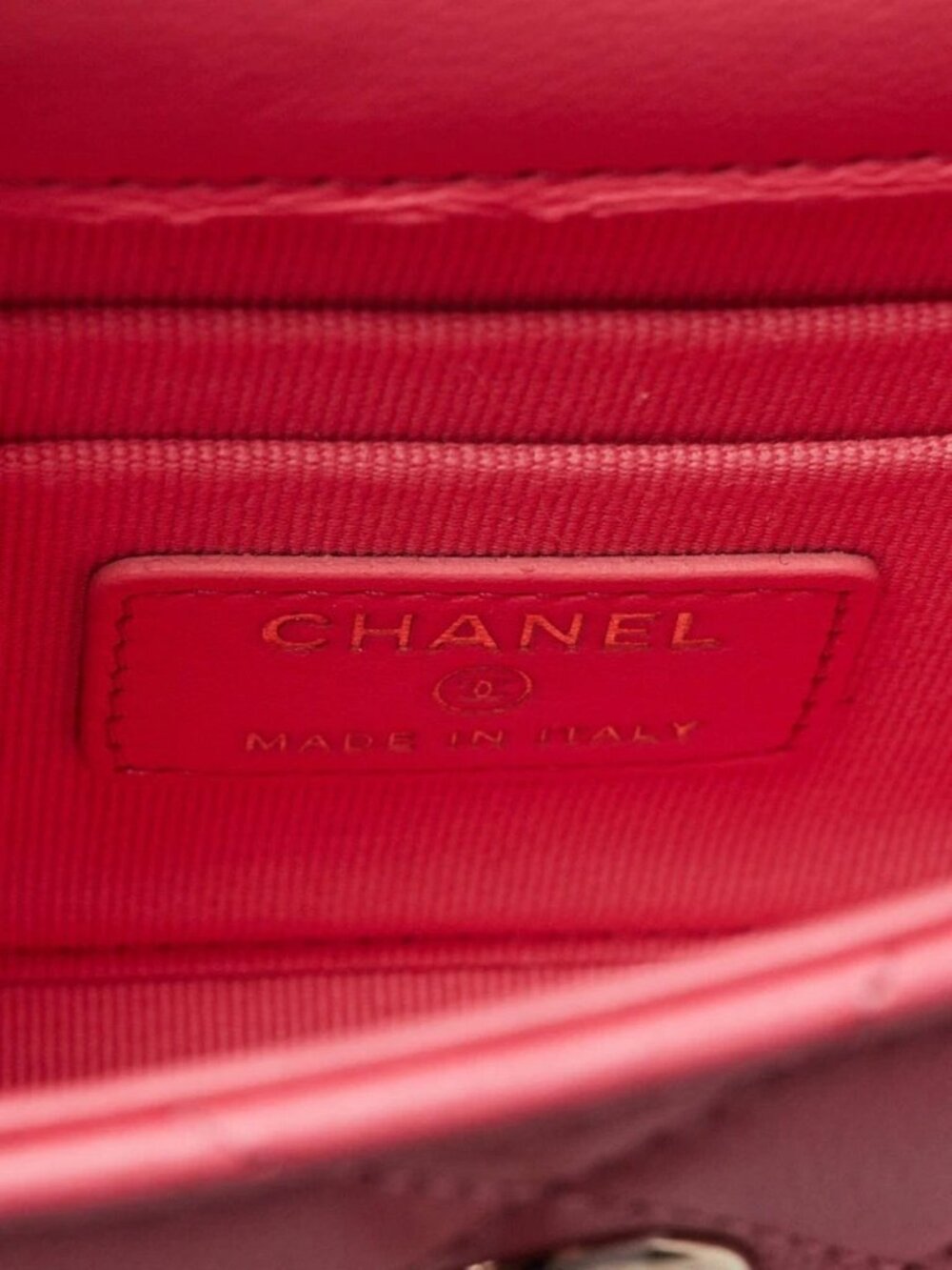 Chanel Coral Quilted Lambskin Leather Mini Trendy CC Clutch with Chain Bag - Picture 6 of 11